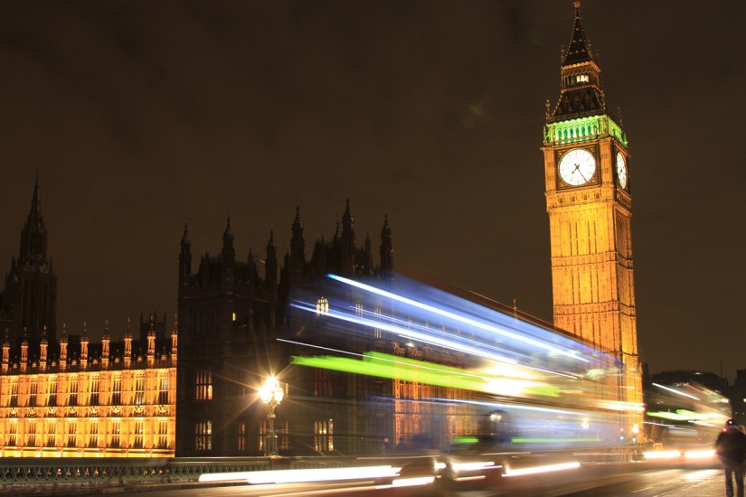 El Big Ben y el Palacio del Parlamento, en Londres. 2013.