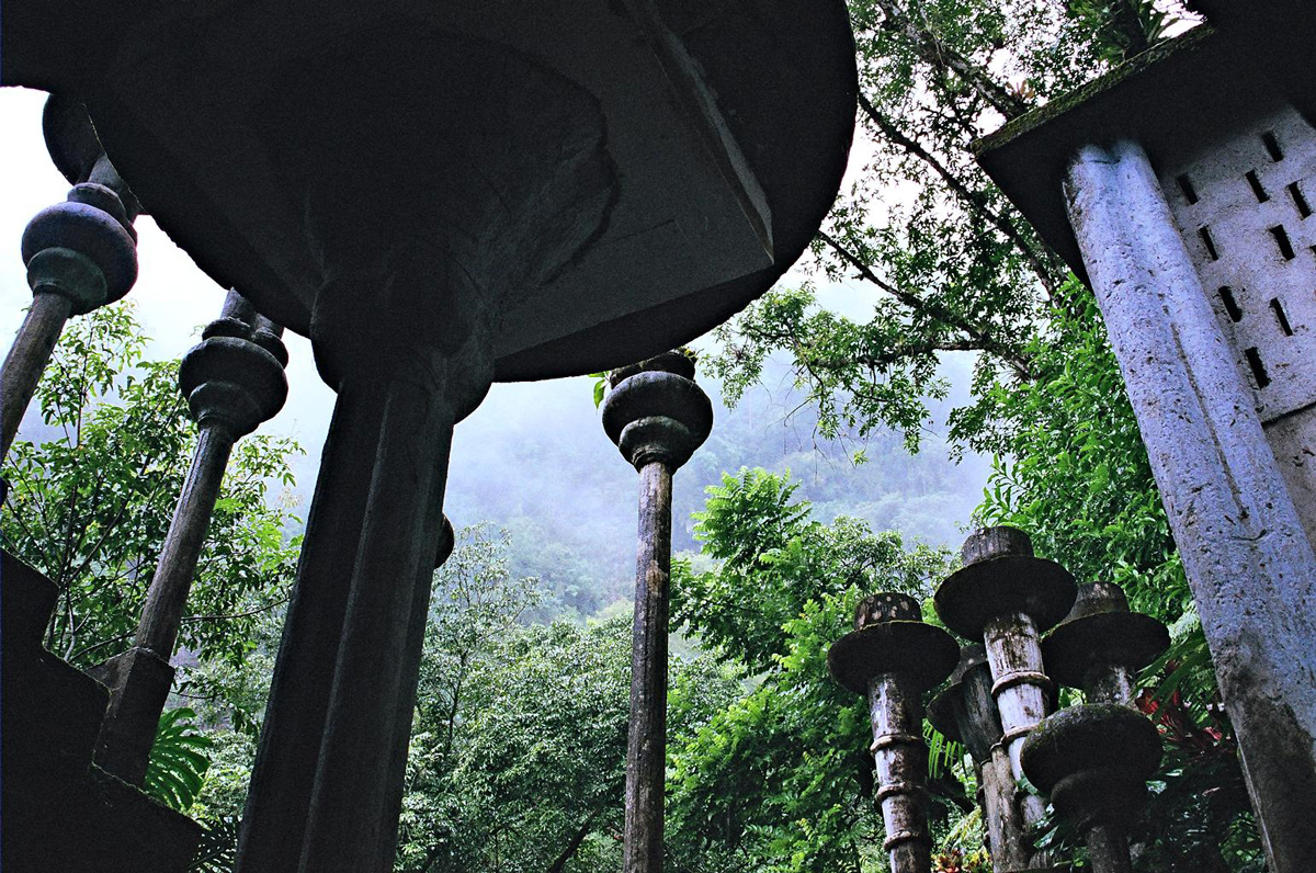 Imagen del jardín de Edward James en Xilitla, San Luis Potosí, noviembre de 2012.