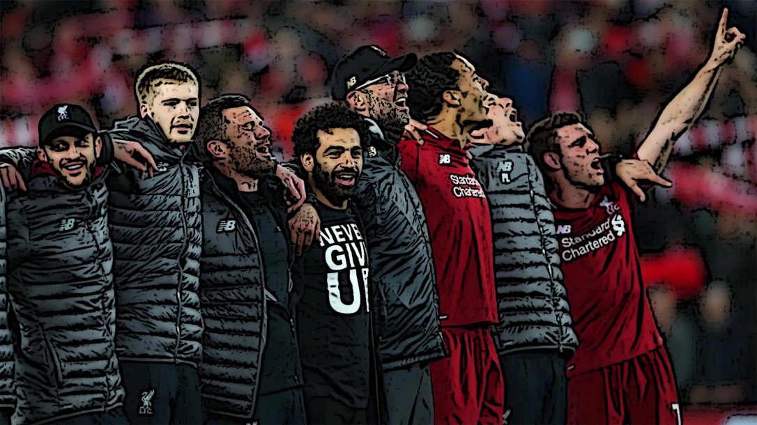 Jürgen Klopp y la foto del vestidor de Anfield